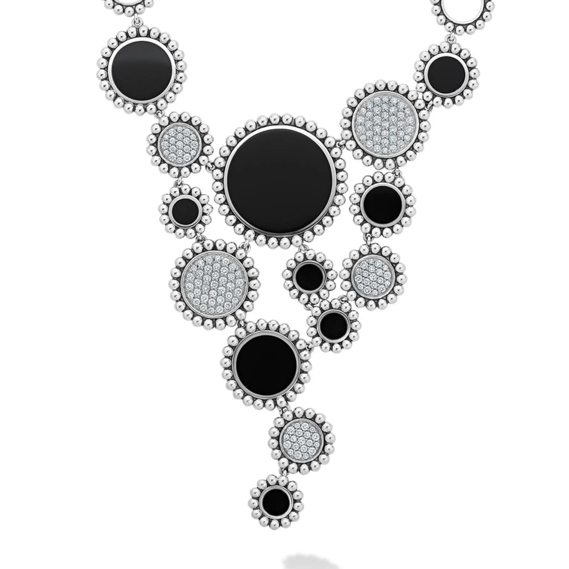 Gemstones<LAGOS Onyx And Diamond Statement Bib Necklace