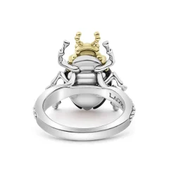 Gemstones<LAGOS Onyx Beetle Diamond Ring