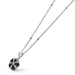 Gemstones<LAGOS Onyx Flower Pendant Necklace