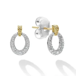 Drop Earrings<LAGOS Oval Drop Diamond Earring