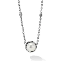 Pendant Necklaces<LAGOS Pearl Pendant Necklace