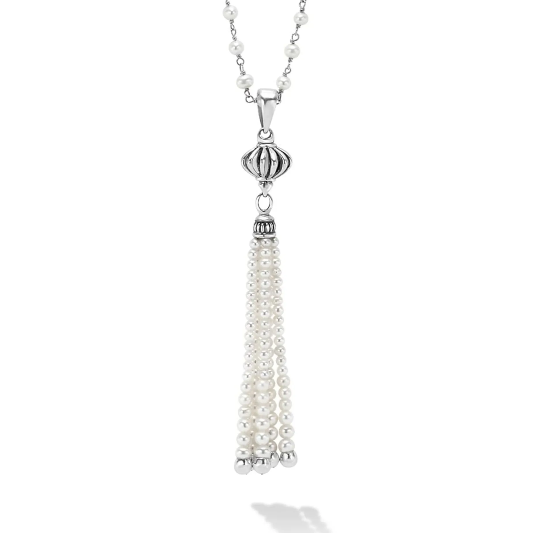 Long Necklaces<LAGOS Pearl Tassel Pendant Necklace