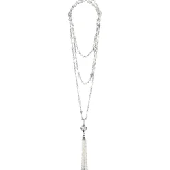 Long Necklaces<LAGOS Pearl Tassel Pendant Necklace