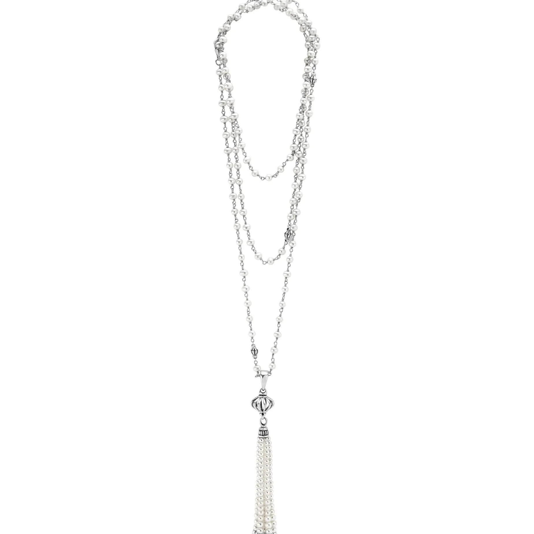 Long Necklaces<LAGOS Pearl Tassel Pendant Necklace