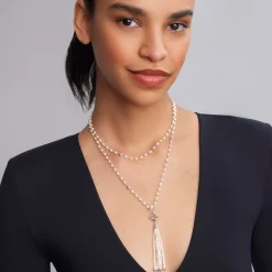 Long Necklaces<LAGOS Pearl Tassel Pendant Necklace