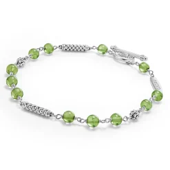 Gemstones<LAGOS Peridot Beaded Bracelet