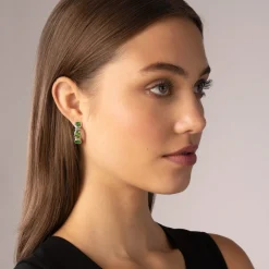 Gemstones<LAGOS Peridot Hoop Earrings