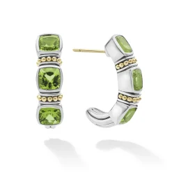 Gemstones<LAGOS Peridot Hoop Earrings