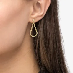 Drop Earrings<LAGOS Petite 18K Gold Superfine Caviar Tear Drop Earrings