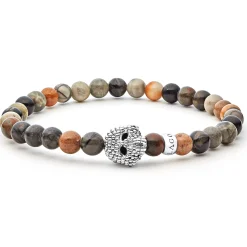 Gemstones<LAGOS Picasso Jasper Skull Bracelet