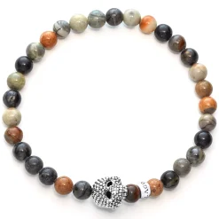 Gemstones<LAGOS Picasso Jasper Skull Bracelet