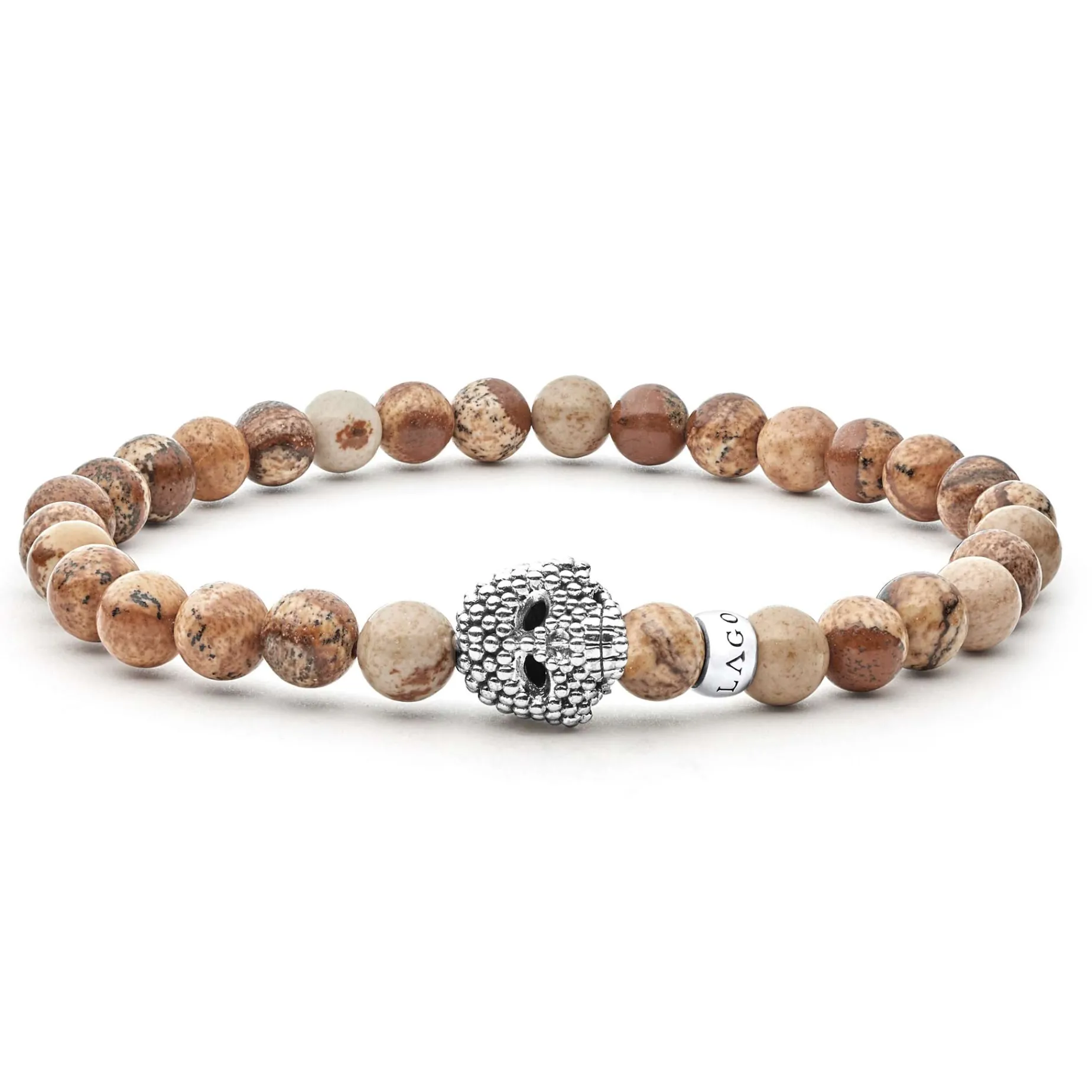 Bracelets<LAGOS Picture Jasper Skull Bracelet