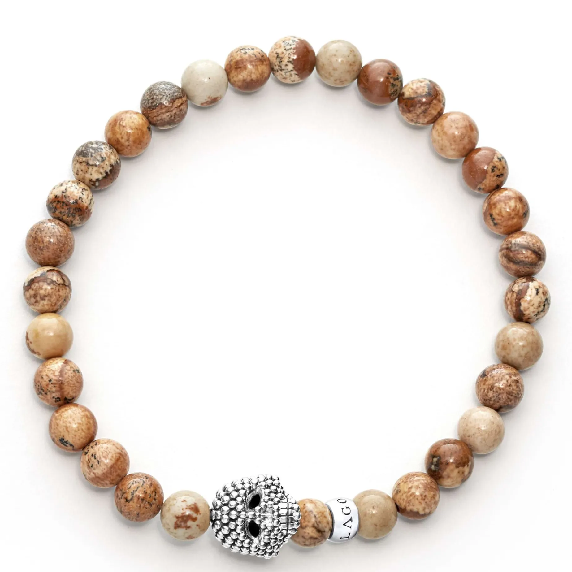 Bracelets<LAGOS Picture Jasper Skull Bracelet