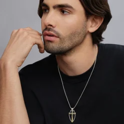 Amulets<LAGOS Pietersite Shield Amulet