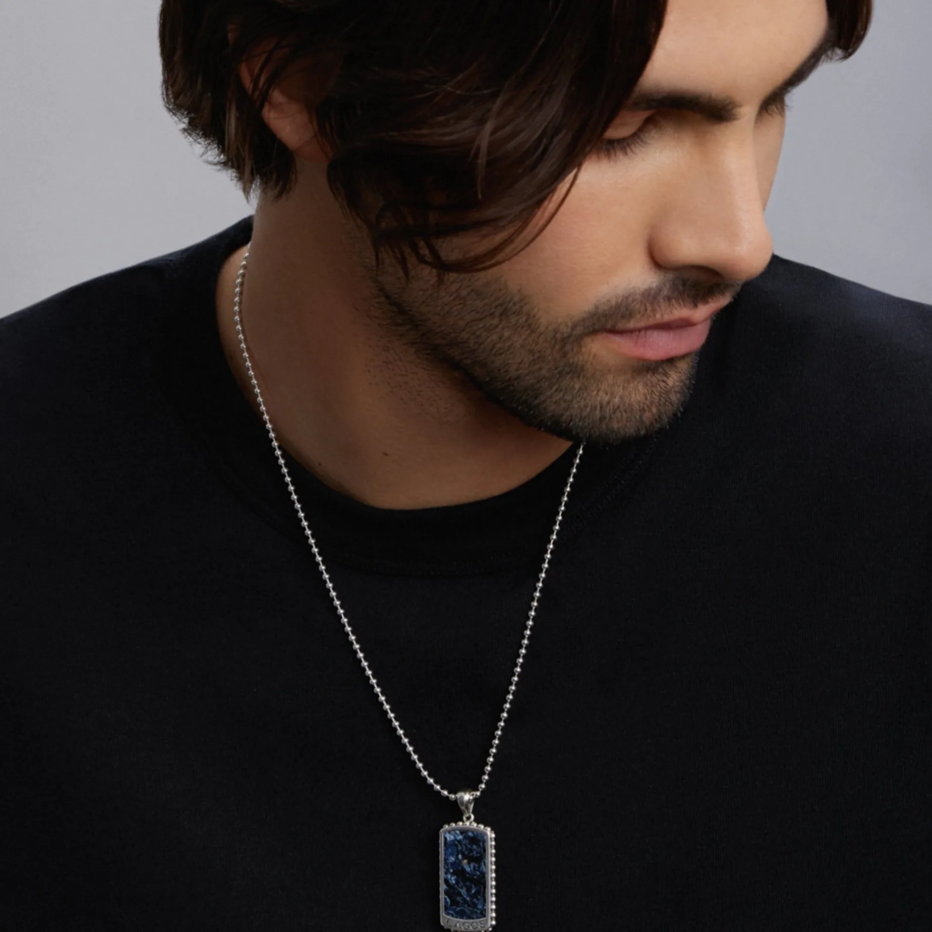 Amulets<LAGOS Pietersite Tag Amulet Necklace