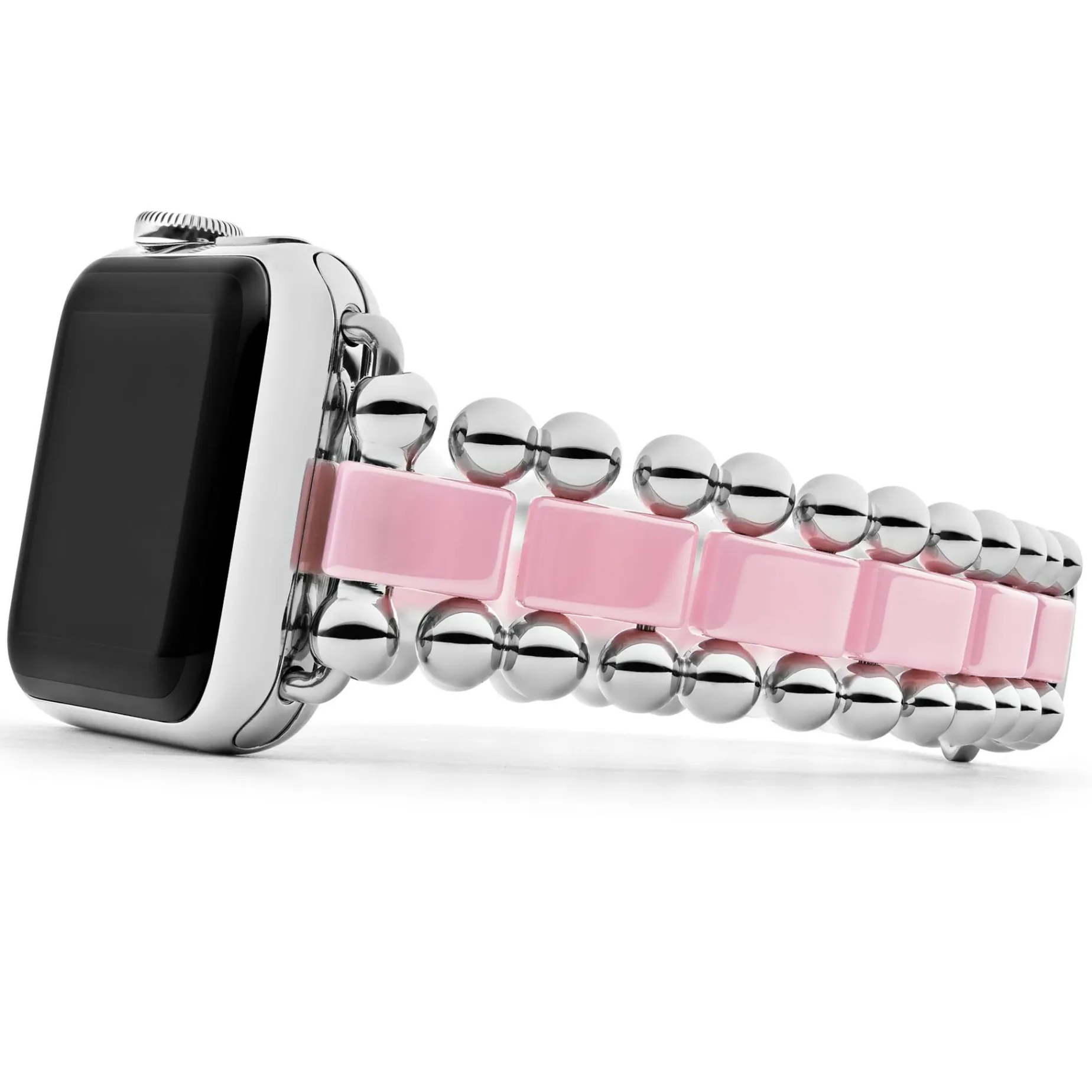 Watch Bracelets<LAGOS Pink Ceramic And Stainless Steel Watch Bracelet-38-45Mm