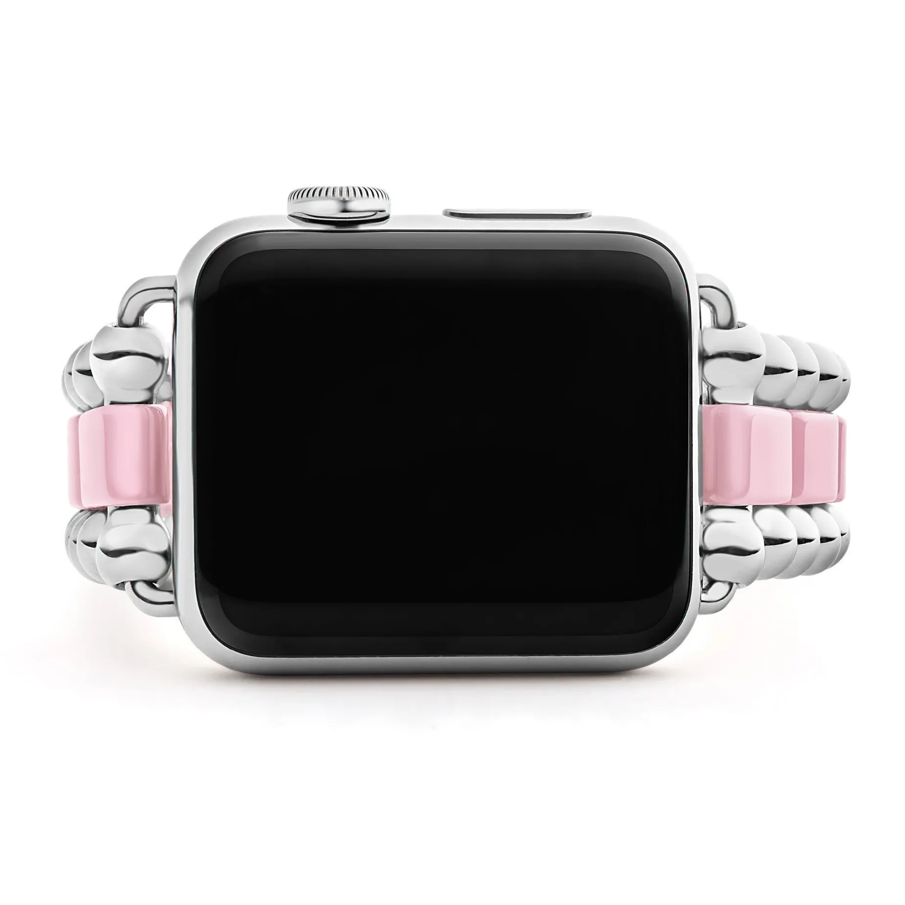 Watch Bracelets<LAGOS Pink Ceramic And Stainless Steel Watch Bracelet-38-45Mm