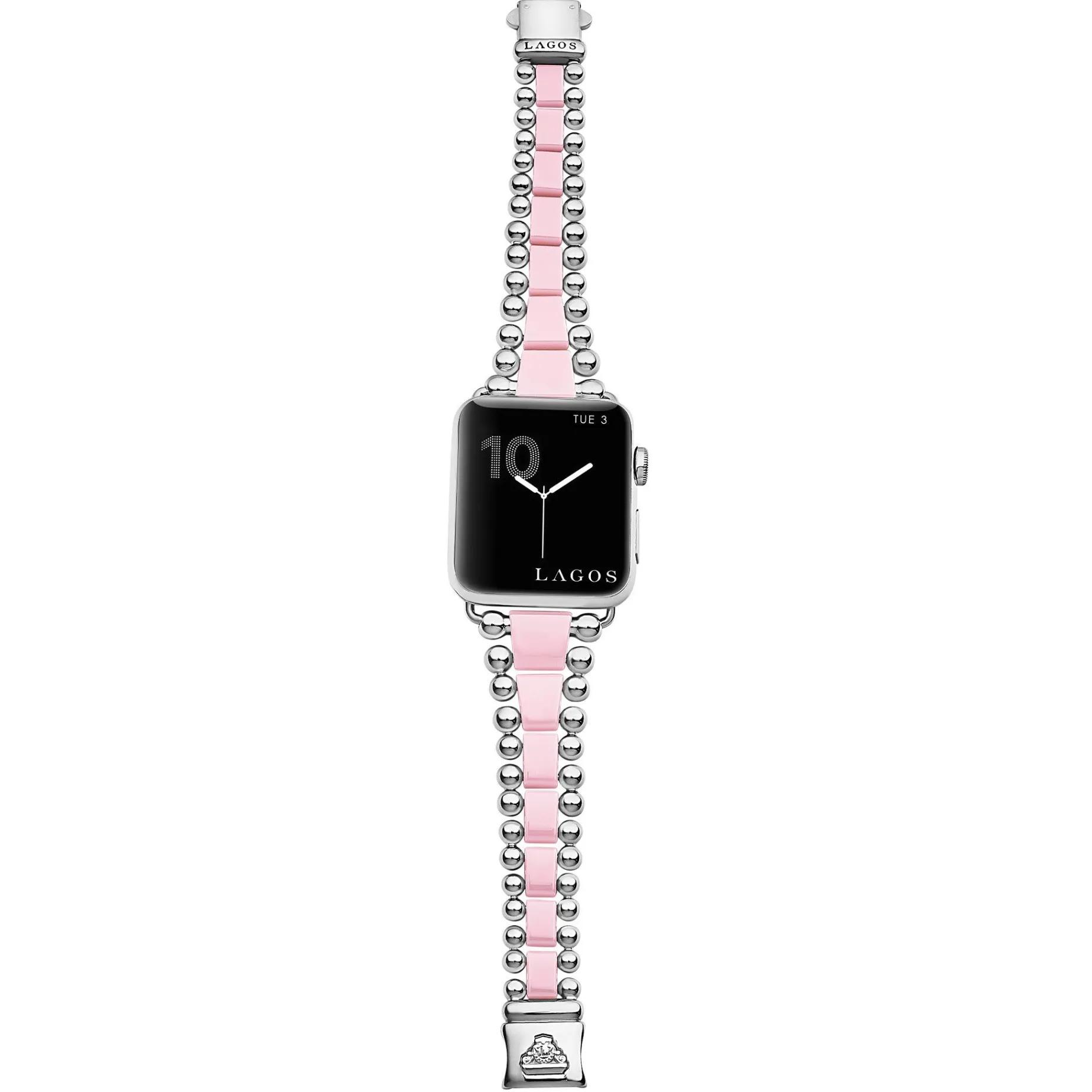Watch Bracelets<LAGOS Pink Ceramic And Stainless Steel Watch Bracelet-42-49Mm