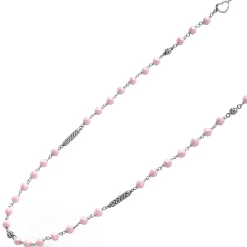 Chains<LAGOS Pink Ceramic Beaded Necklace