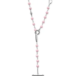 Chains<LAGOS Pink Ceramic Beaded Necklace