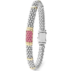 Gemstones<LAGOS Pink Sapphire Caviar Bracelet | 6Mm