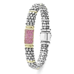 Gemstones<LAGOS Pink Sapphire Caviar Bracelet | 9Mm