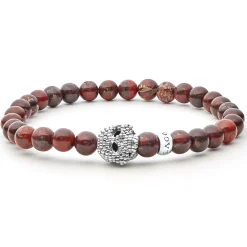 Bracelets<LAGOS Poppy Jasper Skull Bracelet