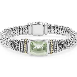 Gemstones<LAGOS Prasiolite Caviar Bracelet | 9Mm