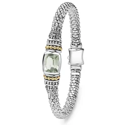 Gemstones<LAGOS Prasiolite Caviar Bracelet | 6Mm