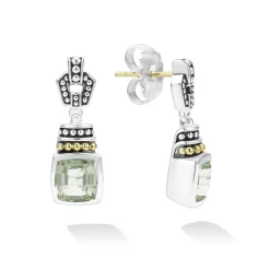 Gemstones<LAGOS Prasiolite Drop Earrings