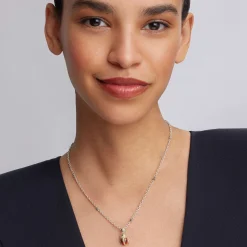 Gemstones<LAGOS Red Agate Beetle Diamond Pendant Necklace