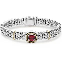 Gemstones<LAGOS Rhodolite Garnet Caviar Bracelet | 9Mm