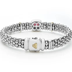 Gemstones<LAGOS Rhodolite Garnet Caviar Bracelet | 9Mm