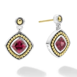 Gemstones<LAGOS Rhodolite Garnet Drop Earrings