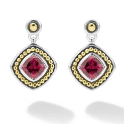 Gemstones<LAGOS Rhodolite Garnet Drop Earrings