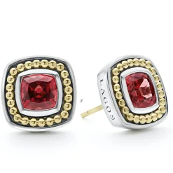 Gemstones<LAGOS Rhodolite Garnet Stud Earrings