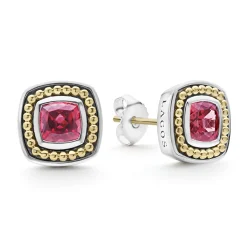Gemstones<LAGOS Rhodolite Garnet Stud Earrings