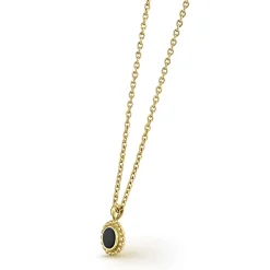 Gemstones<LAGOS Round Onyx Pendant Necklace