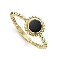 Gemstones<LAGOS Round Onyx Stacking Ring