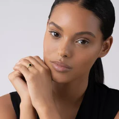 Gemstones<LAGOS Round Onyx Stacking Ring