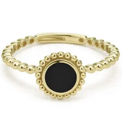 Gemstones<LAGOS Round Onyx Stacking Ring