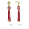 Gemstones<LAGOS Ruby And Diamond Tassel Drop Earrings