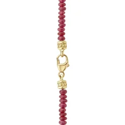 Gemstones<LAGOS Ruby And Diamond Tassel Pendant Necklace