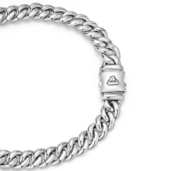 Bracelets<LAGOS Silver Curb Chain Bracelet | 8Mm