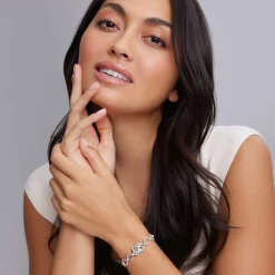 Link Bracelets<LAGOS Silver Love Knot Link Bracelet