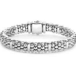 Caviar Bracelets<LAGOS Silver Station Caviar Bracelet | 9Mm