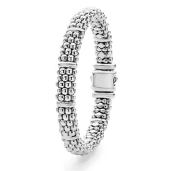 Caviar Bracelets<LAGOS Silver Station Caviar Bracelet | 9Mm