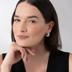 Silver<LAGOS Silver Station Caviar Huggie Earrings