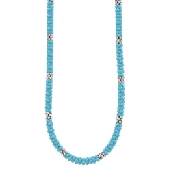 Caviar Necklaces<LAGOS Silver Station Ceramic Beaded Necklace 5Mm