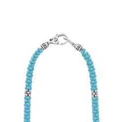 Caviar Necklaces<LAGOS Silver Station Ceramic Beaded Necklace 5Mm